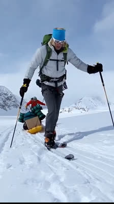 Ziel einer neuen Route am North Buttress des Mount Hunter: Moonflower