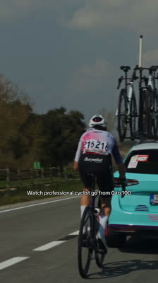 Regarde un cycliste professionnel passer de 0 à 100