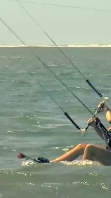 Début de la compétition féminine de kitesurf au Kenya · Che Shale Kitesurf Masters