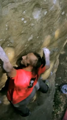 Bouldering and climbing with Philippe Ribiere in La Capelle, France · Wild One