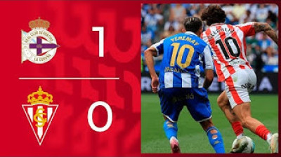 Resumen del RC Deportivo de La Coruña 1-0 Real Sporting de Gijón - Jornada 4