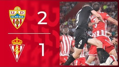 Resumen del UD Almería 2-1 Real Sporting de Gijón - Jornada 6