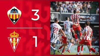 Resumen del CD Castellón 3-1 Real Sporting de Gijón - Jornada 8