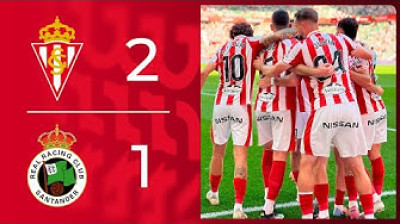 Resumen Real Sporting de Gijón 2-1 Real Racing Club - Jornada 9