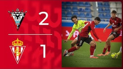 Resumen del CD Mirandés 2-1 Real Sporting de Gijón - Jornada 13