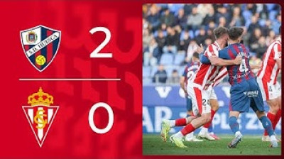 Resumen del SD Huesca 2-0 Real Sporting de Gijón - Jornada 15