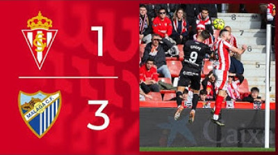 Resumen del Real Sporting de Gijón 1-3 Málaga CF - Jornada 20