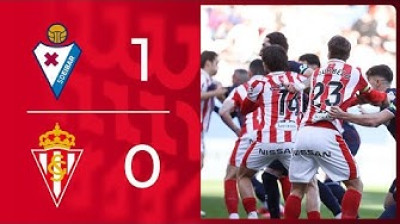 Resumen SD Eibar 1-0 Real Sporting de Gijón - Jornada 24
