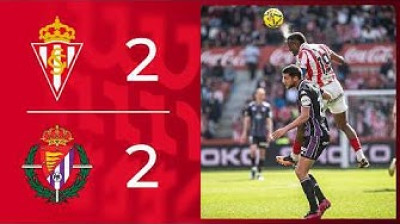 Resumen del Real Sporting de Gijón 2-2 Real Valladolid - Jornada 27