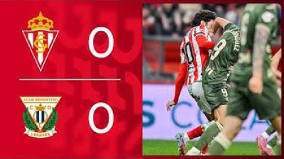 Resumen del Real Sporting de Gijón 0-0 CD Leganés - Jornada 28