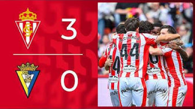 Resumen Real Sporting de Gijón 3-0 Cádiz CF - Jornada 36
