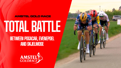 Total battle between Pogacar, Evenepoel and Skjelmose - Amstel Gold Race 2025 - FULL RACE - English commentary