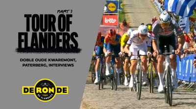 Tour des Flandres 2025 PARTIE 3 | Double Oude Kwaremont + Paterberg + Interviews (Km 80–Arrivée) Commentaires en anglais