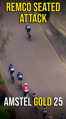 EVENEPOEL KJØRER SOLO | Aero-posisjon i jakten på Skjelmose - Amstel 2025