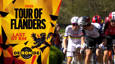 POGACAR DESTROYS FLANDERS | Kwaremont attacks & solo victory - EPIC FINAL 2025