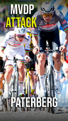 VAN DER POEL ANGRIPER PÅ PATERBERG | Bare Pogačar henger med - Flandern 2025