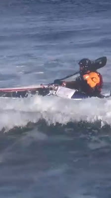 Justine Curgenven and Sarah Outen kayaking across Alaska: arrival in Seguam after a dangerous landing in the Aleutian Islands · Kayaking the Aleutians