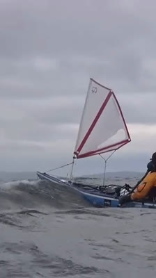 Sarah Outen and Justine Curgenven kayaking the Aleutian Islands: facing wind gusts in Alaska during their 2400 km challenge · Kayaking the Aleutians