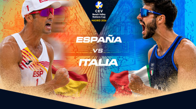 España vs Italia | Match 1 | CEV Beach Voley Nations Cup Madrid 2026