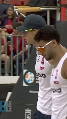 Remate de Jeene Nijkamp vs Italia | CEV Beach Volley Nations Cup Madrid 2026
