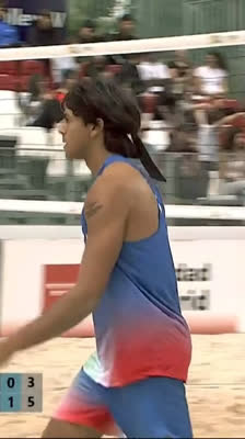 Remate de Marco Viscovich vs España | CEV Beach Volley Nations Cup Madrid 2026