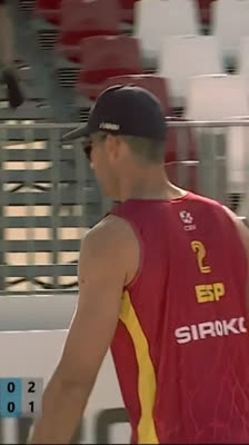Bloqueo ganador de Alejandro Huerta | España vs Serbia | CEV Beach Volley Nations Cup Madrid 2026