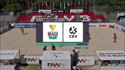 Semifinal 1 del Beach Pro Tour Futures Madrid 2026 de Vóley Playa femenino