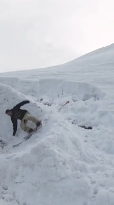 Freeride-Skifahren in Grizzly Gulch (Utah) mit LJ Strenio, Shay Lee und Mitchell Brower · Small World