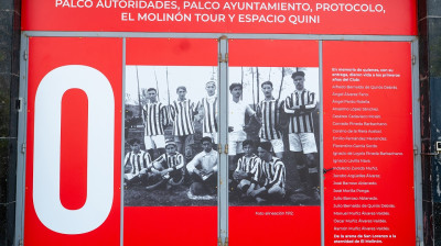 Inauguración de la Puerta 0 en El Molinón | Homenaje histórico a los pioneros del Real Sporting de Gijón