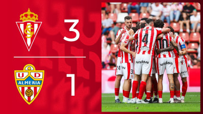 Resumen Real Sporting de Gijón 3-1 UD Almería - Jornada 41