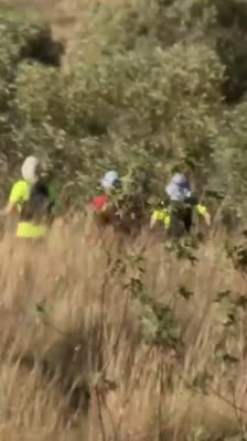 Ben Southall, Luke Edwards y Patrick Kinsella en trail running hacia la cima del Monte Meharry en Australia · Aussie 8