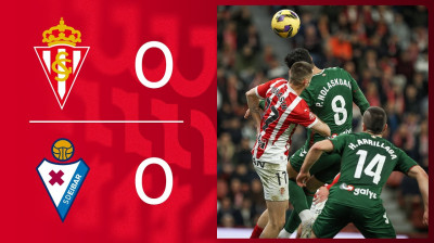 Resumen del Real Sporting-SD Eibar (0-0) | Liga Hypermotion 2024/2025