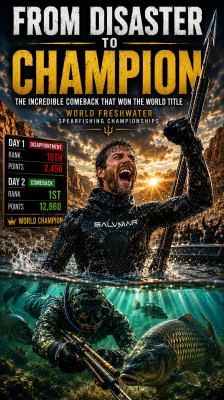 From Disaster to Champion: The Incredible Comeback That Won the World Title | World Freshwater Spearfishing Championships