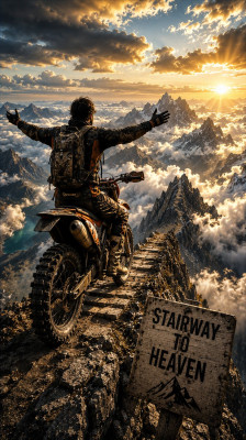Scott Englund Reaches the Legendary Stairway to Heaven Surrounded by an Unreal Landscape | Never Ride Alone