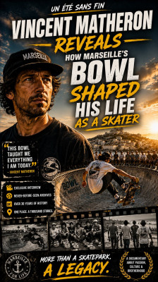 Vincent Matheron cuenta cómo el Bowl de Marsella cambió su vida como skater | Un Eté Sans Fin