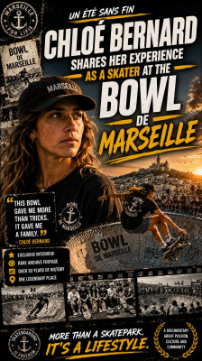 Chloé Bernard Shares Her Story as a Skater at Marseille’s Bowl | Un Eté Sans Fin