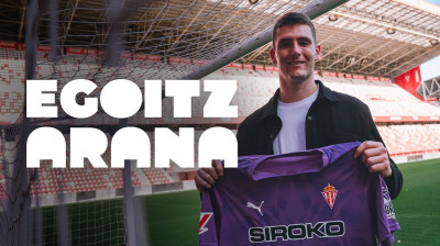Egoitz Arana, portero del Sporting