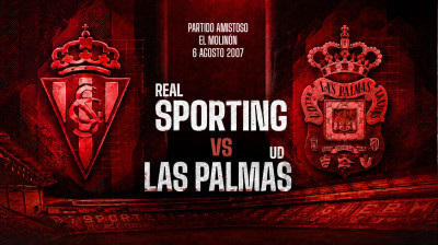 Real Sporting de Gijón vs UD Las Palmas (1-1) | Venskabskamp 06-08-2007 | Fuld Kamp