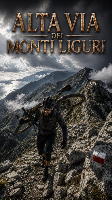 Flavio Bruno explica por qué el cicloalpinismo obliga a cargar la bicicleta · Alta Via dei Monti Liguri