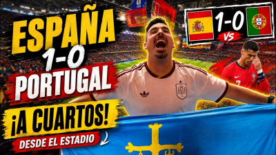 PORTUGAL 0-1 ESPAÑA en el ESTADIO | Retiramos a CRISTIANO RONALDO