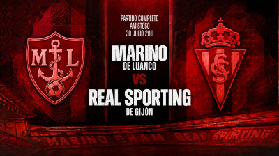 Marino de Luanco vs Real Sporting de Gijón (1-4) | Vriendschappelijke Wedstrijd 30-07-2011 | Volledige Wedstrijd