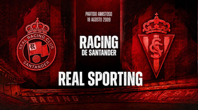 Racing de Santander vs Real Sporting de Gijón (1:0) | Mecz Towarzyski 18-08-2009 | Pełny Mecz