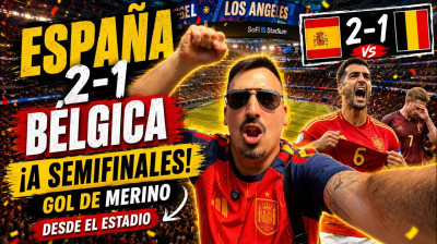 REACCIONANDO al ESPAÑA 2-1 BÉLGICA desde el ESTADIO ¡¡A SEMIS!!