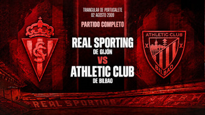 Real Sporting de Gijón vs Athletic Club (1-0) | Portugalete Driekamp 02-08-2009 | Volledige Wedstrijd