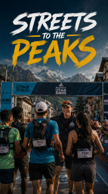 John McAvoy: his young athletes cross the UTMB finish line · Streets to the Peaks