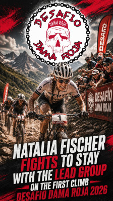 Natalia Fischer taistelee pysyäkseen kärkiryhmässä ensimmäisessä nousussa | Campeonato de Europa de BTT XCM | Desafío Dama Roja 2026