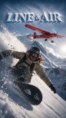 Christina Lusti joins Géraldine Fasnacht's alpine challenge · Line &amp; Air