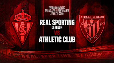 Real Sporting de Gijón vs Athletic Club (1-0) | Portugalete Driekamp 02-08-2009 | Volledige Wedstrijd