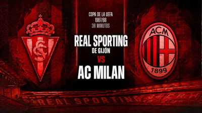 Real Sporting de Gijón vs AC Milan | Copa de la UEFA 1987/88 | 38 minutos