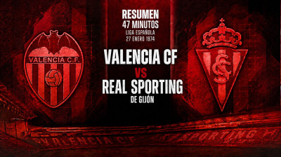 Valencia CF vs Real Sporting de Gijón (6-1) | Liga Española 27-01-1974 | Resumen de 47 minutos